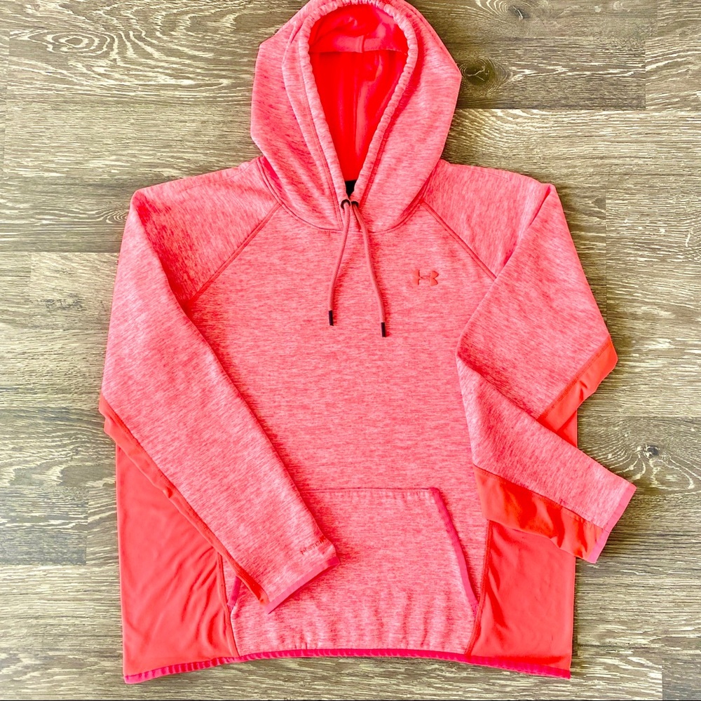 Under Armour Fleece Hoodie size XL -Coral